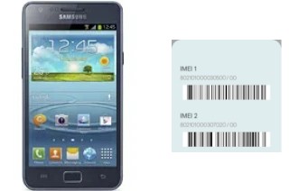 Come vedere il codice IMEI su I9105 Galaxy S II Plus