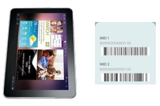 Come vedere il codice IMEI su P7500 Galaxy Tab 10.1 3G