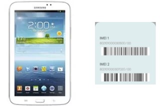 Come vedere il codice IMEI su Galaxy Tab 3 7.0 WiFi