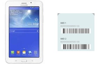 Come vedere il codice IMEI su Galaxy Tab 3 V