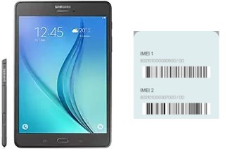 Come vedere il codice IMEI su Galaxy Tab A 8.0 & S Pen (2015)