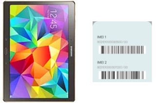 Come vedere il codice IMEI su Galaxy Tab S 10.5