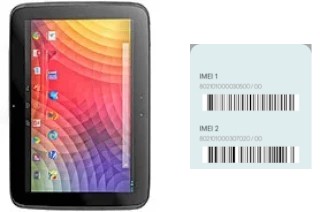 Come vedere il codice IMEI su Google Nexus 10 P8110