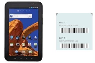 Come vedere il codice IMEI su P1010 Galaxy Tab Wi-Fi