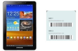 Come vedere il codice IMEI su P6810 Galaxy Tab 7.7