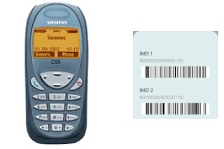 Come vedere il codice IMEI su Siemens C55