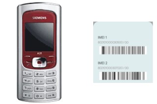 Come vedere il codice IMEI su Siemens A31