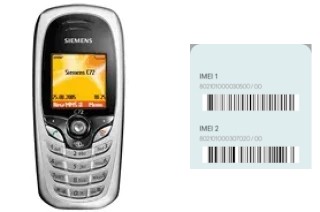 Come vedere il codice IMEI su Siemens C72