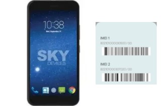 Come vedere il codice IMEI su Sky Elite 5-0L Plus