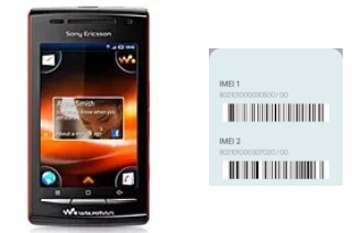 Come vedere il codice IMEI su Sony Ericsson W8