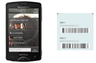 Come vedere il codice IMEI su Xperia mini
