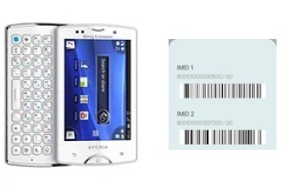 Come vedere il codice IMEI su Xperia mini pro