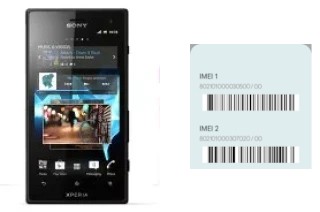 Come vedere il codice IMEI su Xperia acro S