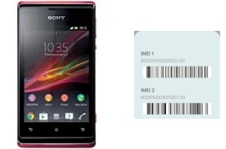 Come vedere il codice IMEI su Xperia E