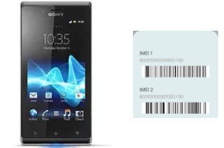 Come vedere il codice IMEI su Xperia J