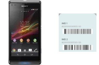 Come vedere il codice IMEI su Xperia L