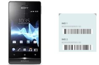 Come vedere il codice IMEI su Xperia miro