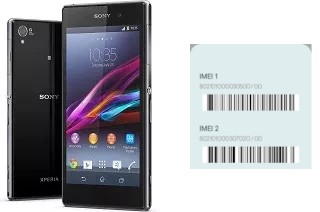 Come vedere il codice IMEI su Xperia Z1