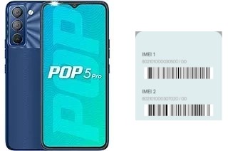 Come vedere il codice IMEI su Pop 5 Pro