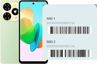 Come vedere il codice IMEI su Spark 20P