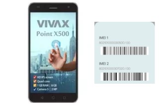 Come vedere il codice IMEI su Point X500