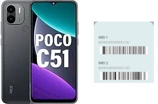 Come vedere il codice IMEI su Poco C51