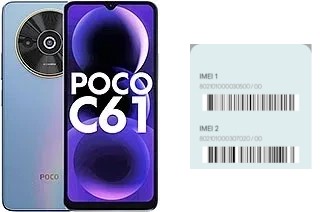 Come vedere il codice IMEI su Poco C61