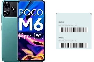 Come vedere il codice IMEI su Poco M6 Pro