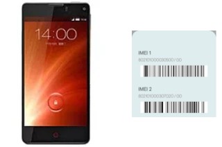 Come vedere il codice IMEI su nubia Z5S mini NX403A