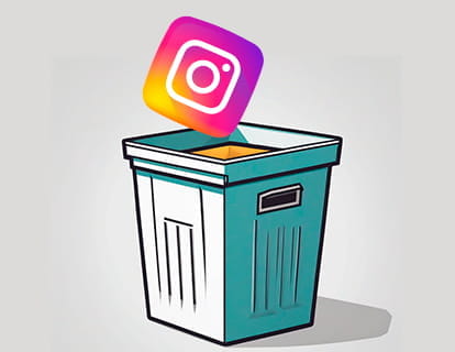 Elimina l'account Instagram