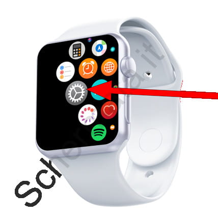 Icona delle impostazioni dell'Apple Watch