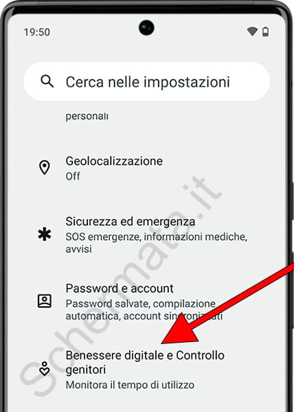 Benessere digitale e controllo genitori su Android