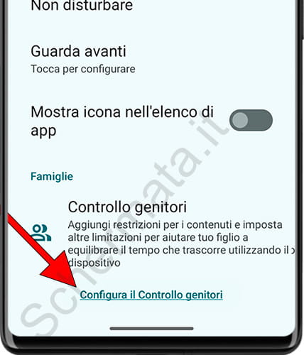 Configura il controllo genitori su Android