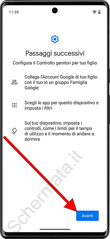 Configura il controllo genitori su Android