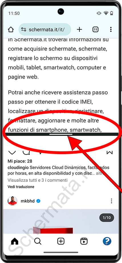 Come attivare lo schermo diviso su Android Passo 6