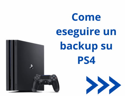 Come eseguire un backup su PS4