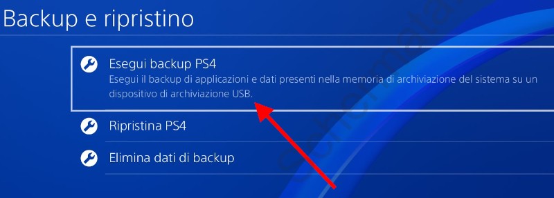 Backup PS4