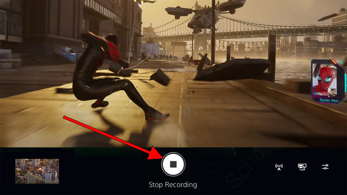 Interrompi la registrazione dello schermo su PlayStation 5