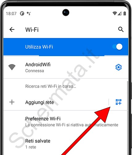 Aggiungi rete Wi-Fi con QR