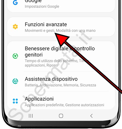 Funzioni avanzate Samsung