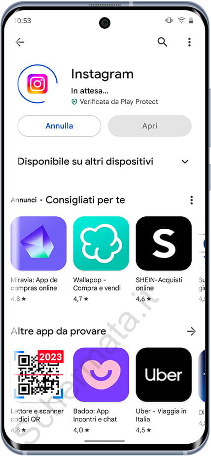 Scaricare Instagram su Android