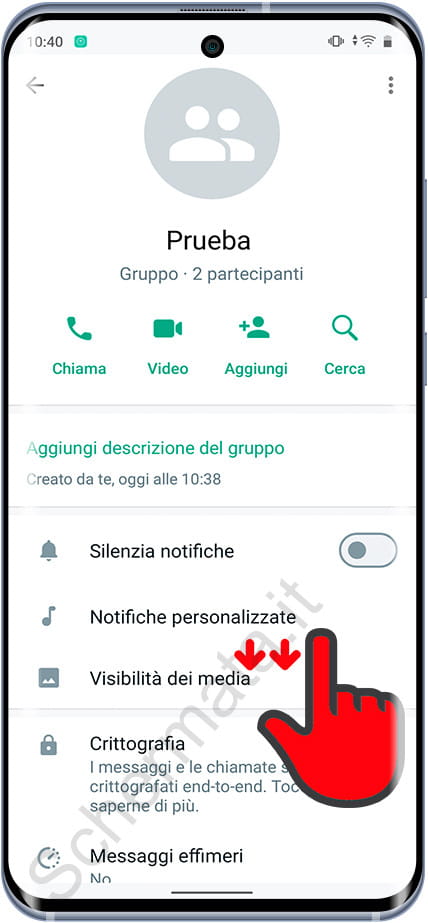 Informazioni sul gruppo su WhatsApp