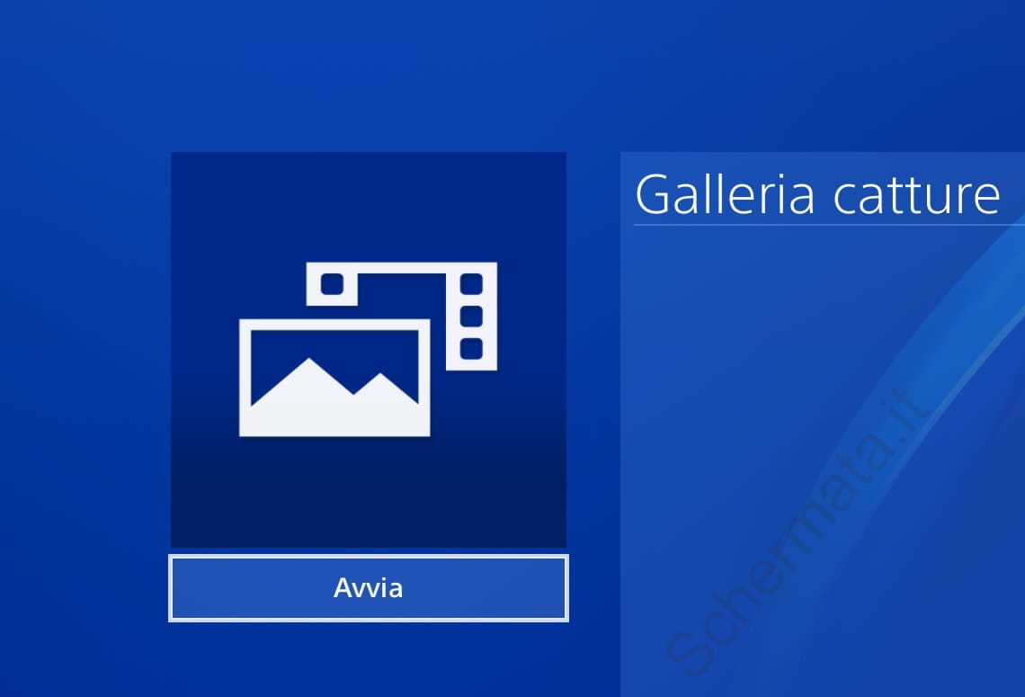 Avvia galleria Catture PlayStation 4