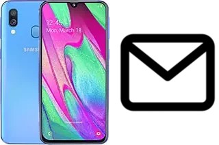 Configurare la posta elettronica su Samsung Galaxy A40