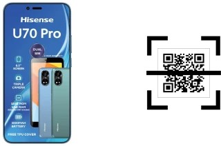 Come leggere i codici QR su un HiSense U70 Pro?