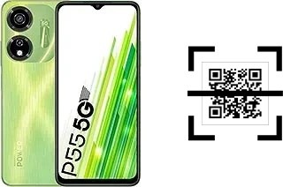 Come leggere i codici QR su un itel itel P55 5G?