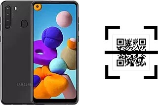 Come leggere i codici QR su un Samsung Galaxy A21?