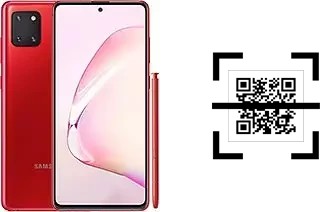 Come leggere i codici QR su un Samsung Galaxy Note10 Lite?