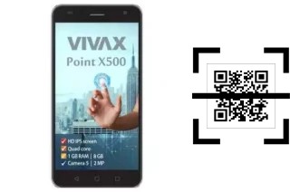 Come leggere i codici QR su un Vivax Point X500?