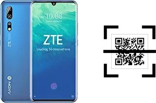 Come leggere i codici QR su un ZTE Axon 10 Pro 5G?